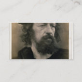 アルフレッドのTennyson (1809-92年)主のポートレート(b/w. p. 名刺 (裏面)