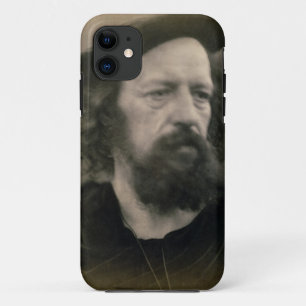 アルフレッドのTennyson (1809-92年)主のポートレート(b/w. p. iPhone 11 ケース