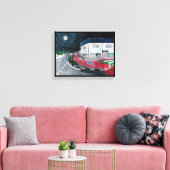 アルフレッドキツネ絵を描による歯医者への旅行 キャンバスプリント (インサイチュ (リビング))