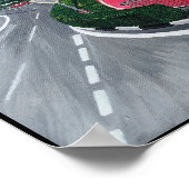 アルフレッドキツネ絵を描による歯医者への旅行 ポスター (角)