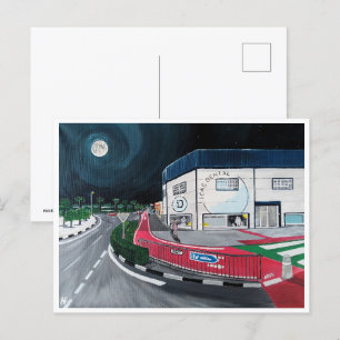 アルフレッドキツネ絵を描による歯医者への旅行 ポストカード