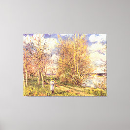 アルフレッドシスリーレプティプライン春 キャンバスプリント