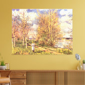 アルフレッドシスリーレプティプライン春 キャンバスプリント (インサイチュ (リビング))