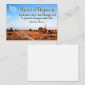 アルフレッドノースホワイトヘッド感動的引用文 ノートカード (正面/裏面)