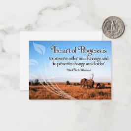 アルフレッドノースホワイトヘッド感動的引用文 ノートカード