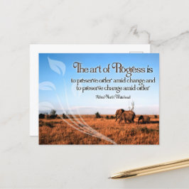 アルフレッドノースホワイトヘッド感動的引用文 ポストカード