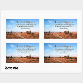 アルフレッドノースホワイトヘッド感動的引用文 長方形シール (シート)