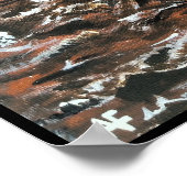 アルフレッド絵を描キツネによる嵐の中の船 ポスター (角)