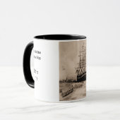 アルフレッド1775   米国の歴史的な船 マグカップ (正面左)