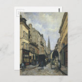 アルフレッド・シスリーによるアルゼンチュイユのメイン通り ポストカード (正面/裏面)