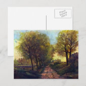 アルフレッド・シスリーの小さな町の近くのレーン ポストカード (正面/裏面)