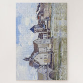 アルフレッド・シスリー建物と水との橋 ジグソーパズル (縦)