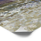 アルフレッド・シスリー建物と水との橋 ポスター (コーナー)