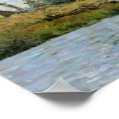 アルフレッド・シスリー |ブーギバルのロックでボート ポスター (角)