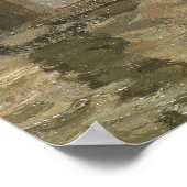 アルフレッド・シスリー・ボート・イン・ザ・フラッド・アット・ポート・マーリー ポスター (角)