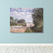 アルフレッド・シスリー マントからの道 キャンバスプリント (インサイチュ (ウッドフロア))