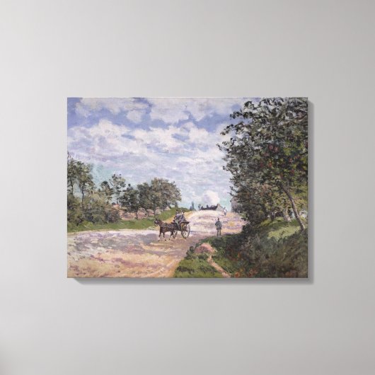 アルフレッド・シスリー マントからの道 キャンバスプリント (正面)