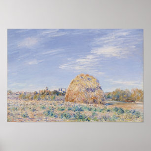 アルフレッド・シスリー Haystack on the Banks of the Loing ポスター