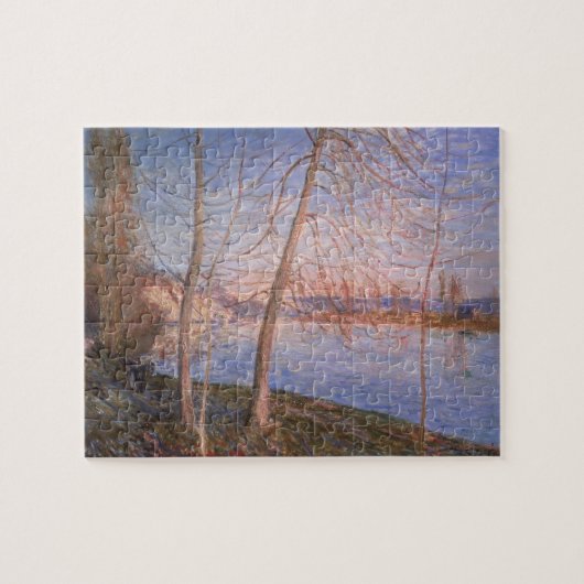 アルフレッド・シスレー|の冬の朝 ジグソーパズル (横)