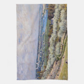 アルフレッド・シスレー - サンジェルメンのテラス、春 キッチンタオル (縦)