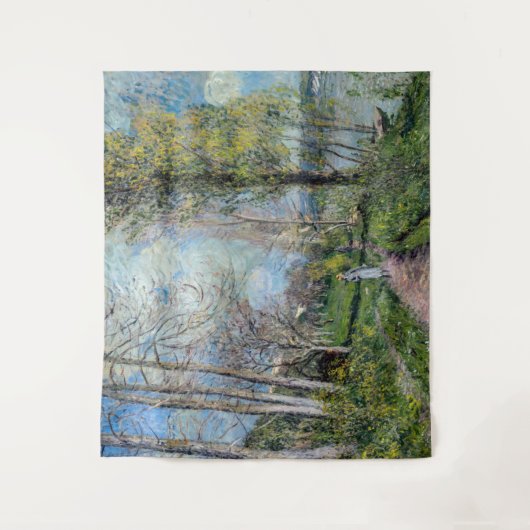 アルフレッド・シスレー - ビュイのセーヌ川岸 タペストリー (正面)