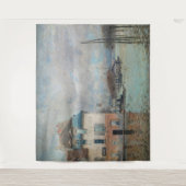 アルフレッド・シスレー - ポート=マリーの洪水 1876 タペストリー (正面)