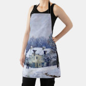 アルフレッド・シスレー - マルリーのチェニール広場、雪の効果 エプロン (インサイチュ)