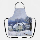 アルフレッド・シスレー - マルリーのチェニール広場、雪の効果 エプロン (正面)