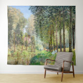 アルフレッド・シスレー - 小川のほとりで休む タペストリー (インサイチュ(横))