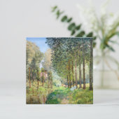 アルフレッド・シスレー - 小川のほとりの休息 招待状 (スタンド正面)