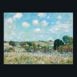 アルフレッド・シズリー – ザメドウ ポスター<br><div class="desc">ザメドウ/ラプレーリー – アルフレッド・シスリー，キャンバス上の油,  1875</div>