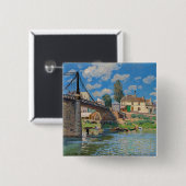 アルフレッド・シズリー – ブリッジアットヴィレヌーヴラガレンヌ 缶バッジ (正面&裏面)