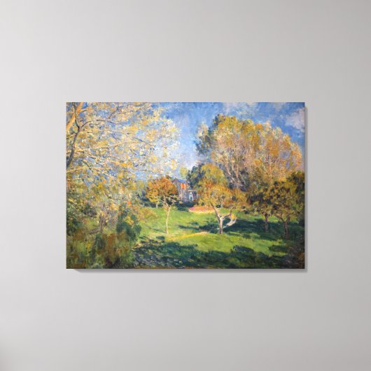 アルフレッド・シズリー – モンジェロンのホーシャードの庭 キャンバスプリント (正面)