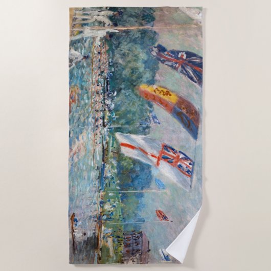 アルフレッド・シズリー – レガッタアットモレーシー ビーチタオル (正面)