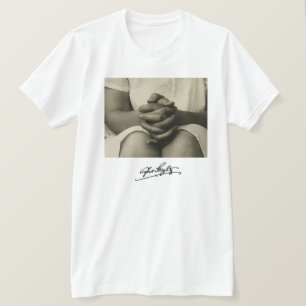アルフレッド・スティーグリッツ:ジョージア・オキーフェハンズ Tシャツ