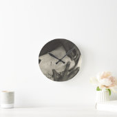 アルフレッド·スティーグリッツ-ジョージア·オキーフ-ハンズアンドホ ラウンド壁時計 (ホーム)