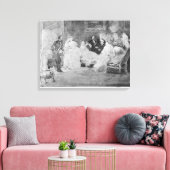 アルフレッド・デ・ムセット・ユージーン・デラクロワ キャンバスプリント (インサイチュ (リビング))