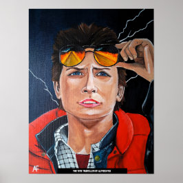 アルフレッド・フォックスによるタイムトラベラーの絵画 ポスター