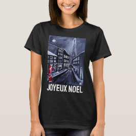 アルフレッド・フォックスによるパリのサンタの絵画 Tシャツ