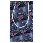 アルフレッド・フォックスによるパリのサンタクロースの絵 スモールペーパーバッグ (正面)