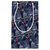 アルフレッド・フォックスによるロンドンのサンタの絵 スモールペーパーバッグ (正面)