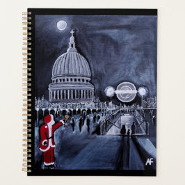 アルフレッド・フォックスによるロンドンのサンタクロースの絵画 プランナー手帳