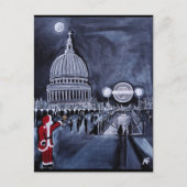 アルフレッド・フォックスによるロンドンのサンタクロースの絵画 ポストカード (正面)