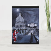 アルフレッド・フォックスによるロンドンのサンタクロースの絵 カード (正面)