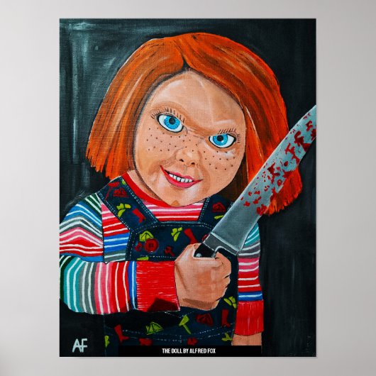 アルフレッド・フォックスによる人形の絵 ポスター (正面)