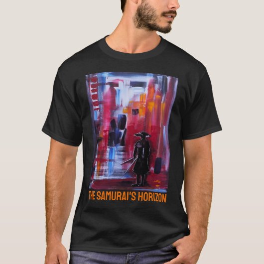 アルフレッド・フォックスによる侍の地平線絵画 Tシャツ (正面)