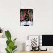 アルフレッド・フォックスによる奈良の絵画「聖なる使者」 ポスター (ホームオフィス)