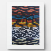 アルフレッド・フォックスによる抽象的な海岸沿いの絵画 フォトプラーク (正面)