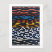 アルフレッド・フォックスによる抽象的な海岸沿いの絵画 ポストカード (正面)