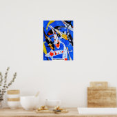アルフレッド・フォックスによる日本のコイの絵画の遺産 ポスター (キッチン)